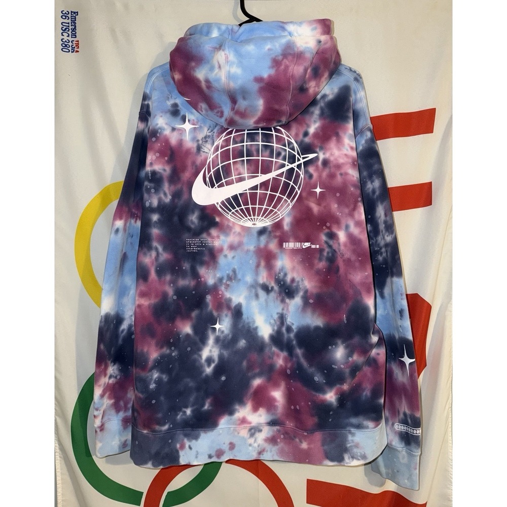 Nike Hoodie Mens 2XL Pullover Space Galaxy AOP Sweatshirt - Picture 6 of 7